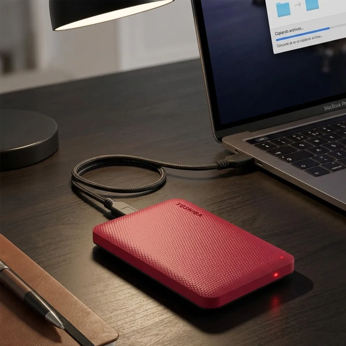 Disco Externo 1TB Toshiba Canvio Advance USB 3.0 Rojo HDTCA10XR3AA