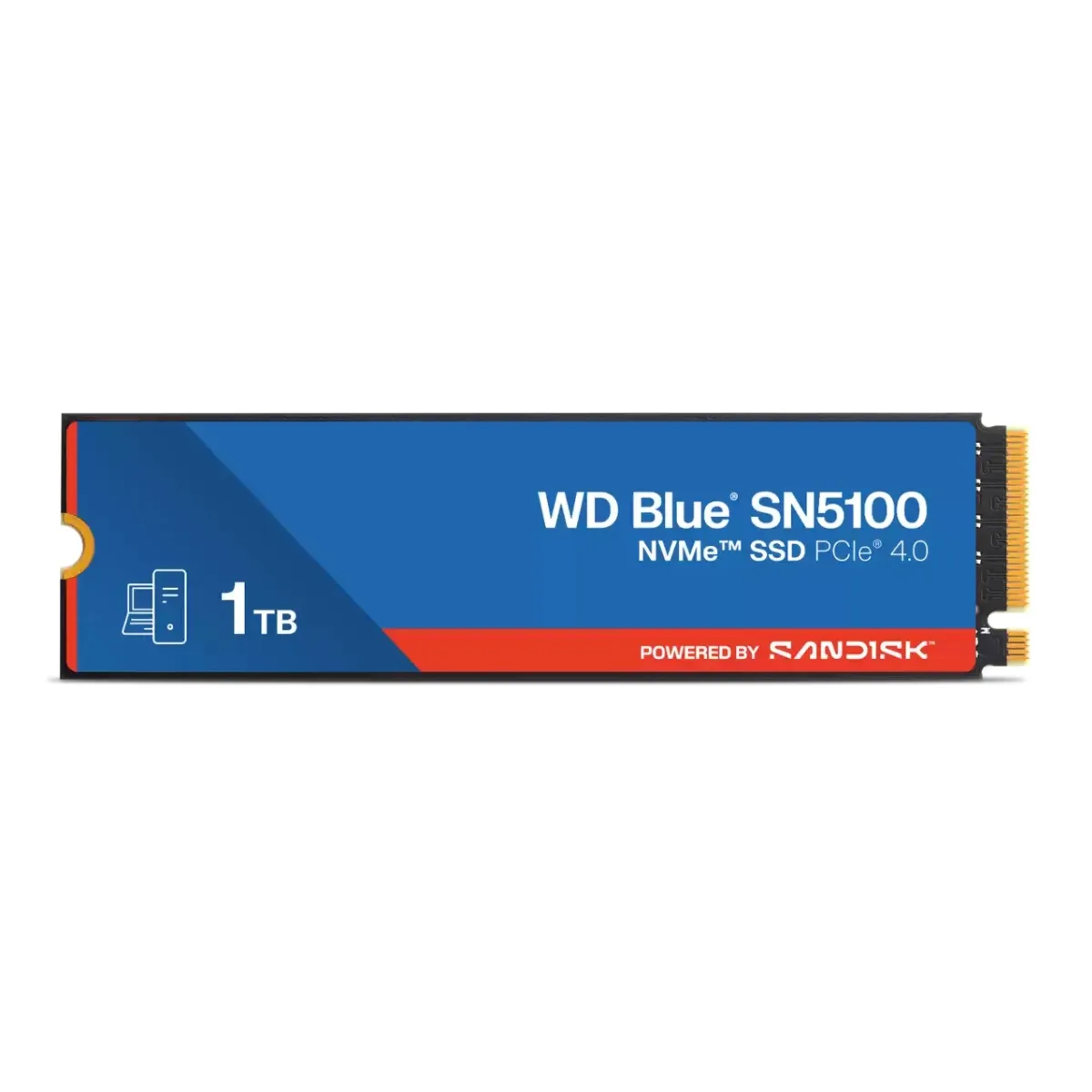 Disco Sólido SSD 1TB WD Blue SN5100 NVMe M.2 PCIe Gen4 x4 - 7100MB/s | WDS100T5B0E