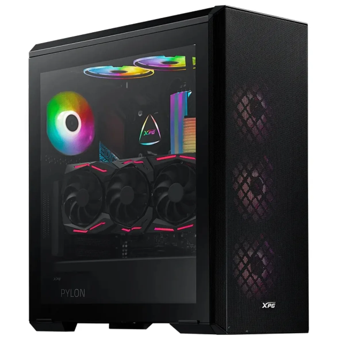 Gabinete XPG DEFENDER Negro E-ATX con Vidrio Templado