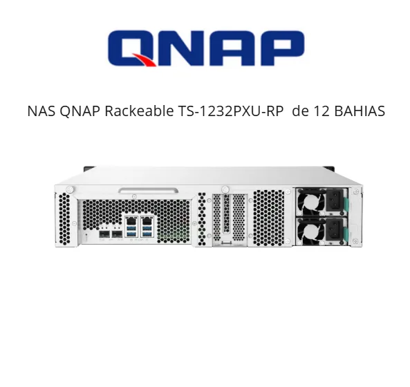 NAS QNAP 2U de 12 BAHIAS (SI)  TS-1232PXU-RP