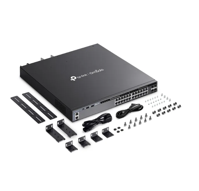 Omada SG6428XHP 24-Port Gigabit Stackable L3 W/4 SFP+  PoE Managed Switch (SI)