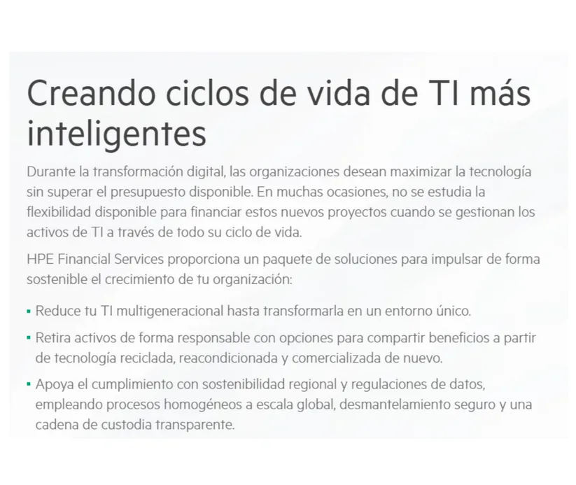 HPE Financial Services - Nuevo  Leasing Progama 90/9 (SI) 