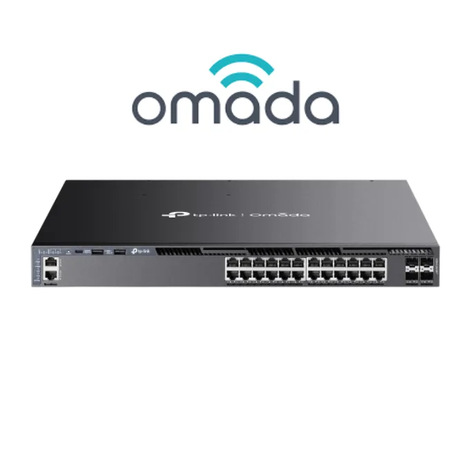 Omada SG6428XHP 24-Port Gigabit Stackable L3 W/4 SFP+  PoE Managed Switch (SI) 