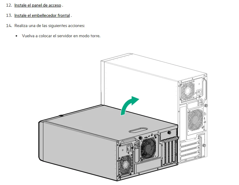 HPE ML30 Gen 10 Front PCI and Baffle KIT (SI)