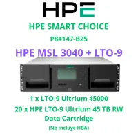 HPE Storage MSL3040 Tape Library LTO9 FC - P84147-B25