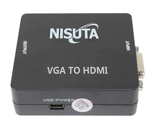 Conversor VGA + audio 3.5mm a HDMI 1080P