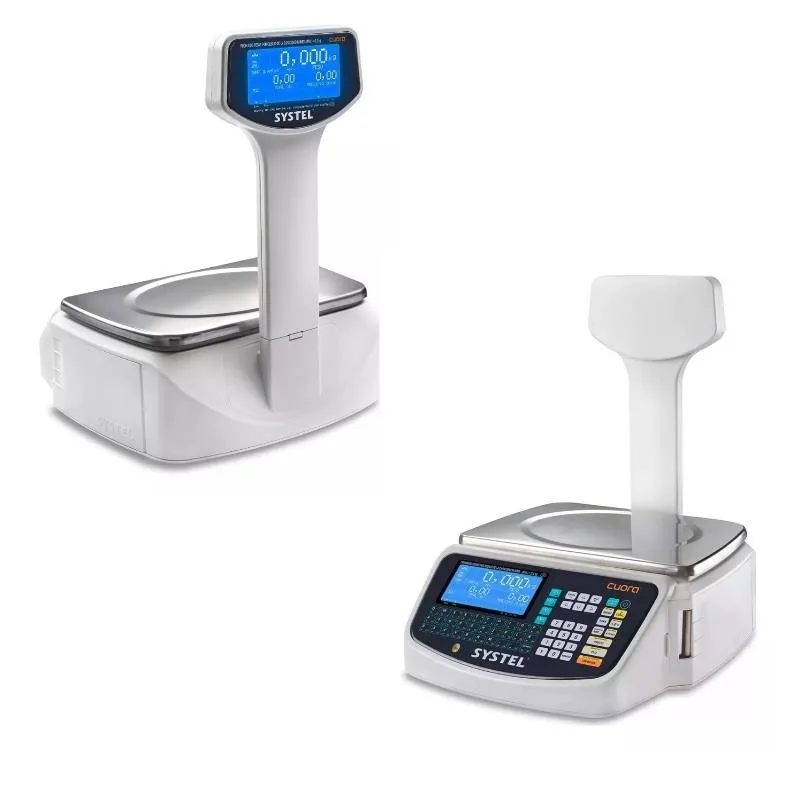 Balanza Systel Cuora Max 30 kg con torreta USB (Imprime Etiquetas autoadhesivas)