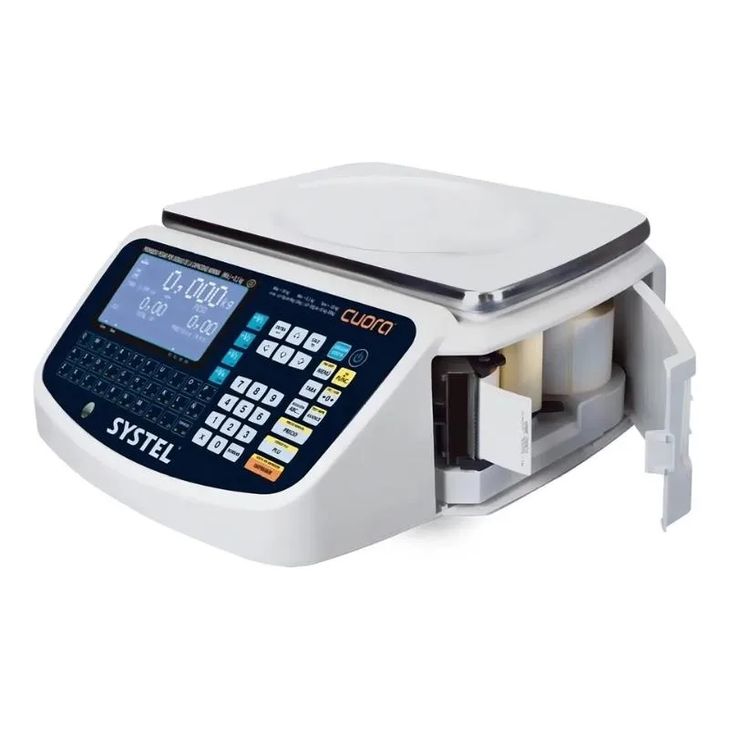 Balanza Systel Cuora Max 30 kg sin torreta (Imprime Etiquetas autoadhesivas y Ticket)