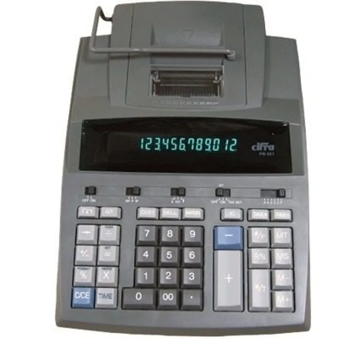 Calculadora Cifra PR-235 (Uso Intensivo - Cinta Bicolor Negro/Rojo)
