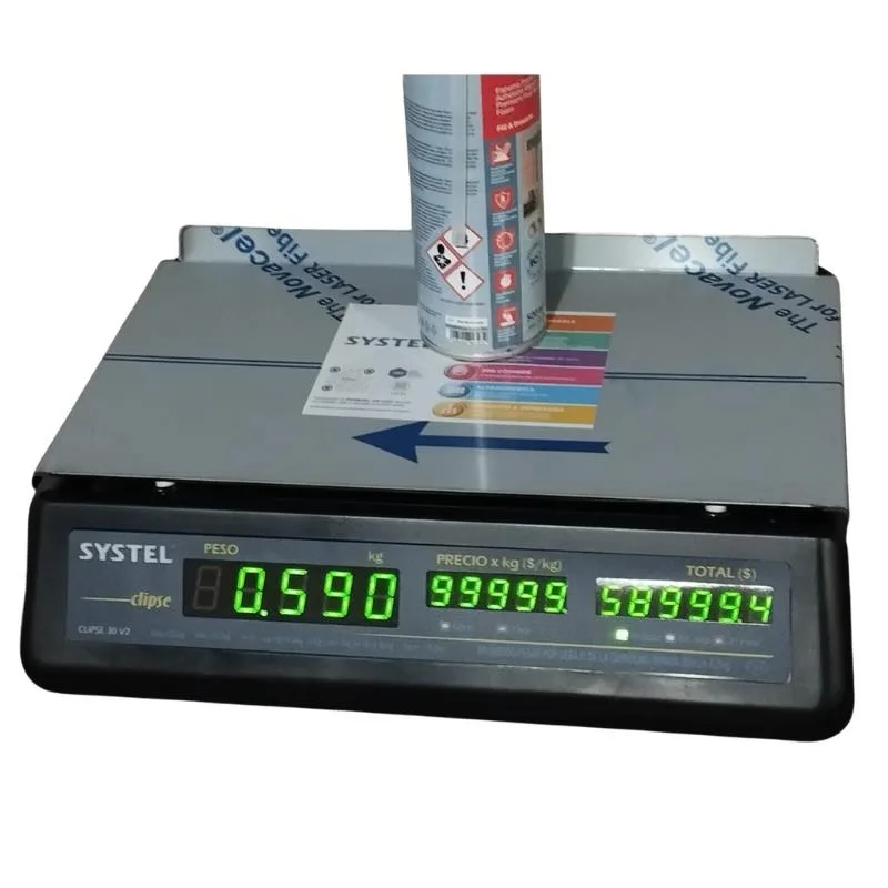 Balanza Systel Clipse Black 31kg x 5 gr