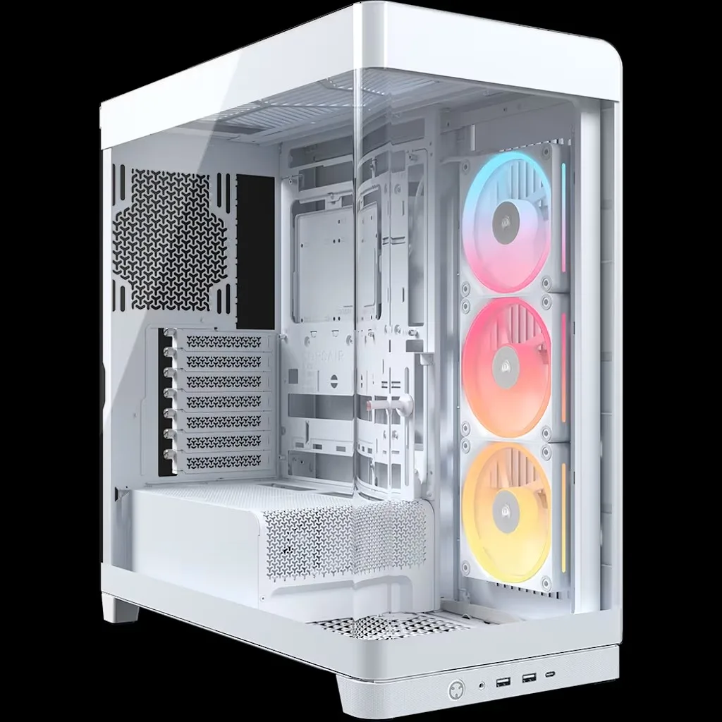 Gabinete Corsair FRAME 4500X LX-R RGB Mid-Tower TG White