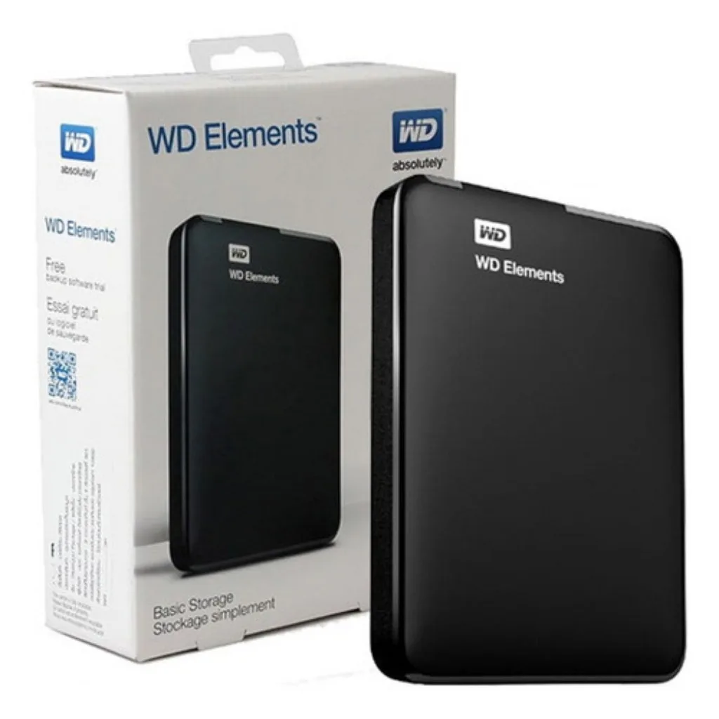 Hd Externo 1tb Wd Elements 2.5 Usb Black